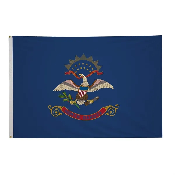 5' x 8' state flag made of nylon with a snow-white... from ASI 87188 Showdown Displays