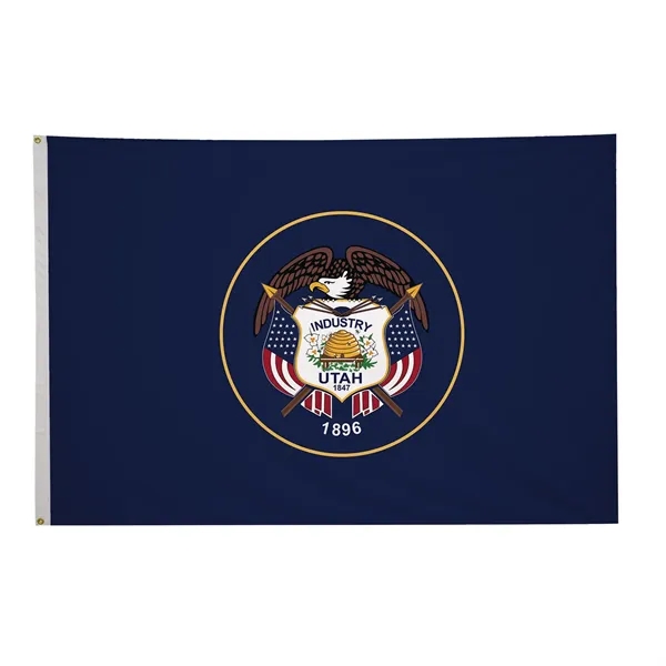 5' x 8' state flag made of nylon with a snow-white... from ASI 87188 Showdown Displays