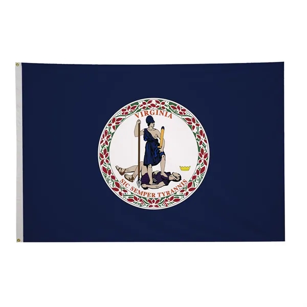 5' x 8' state flag made of nylon with a snow-white... from ASI 87188 Showdown Displays