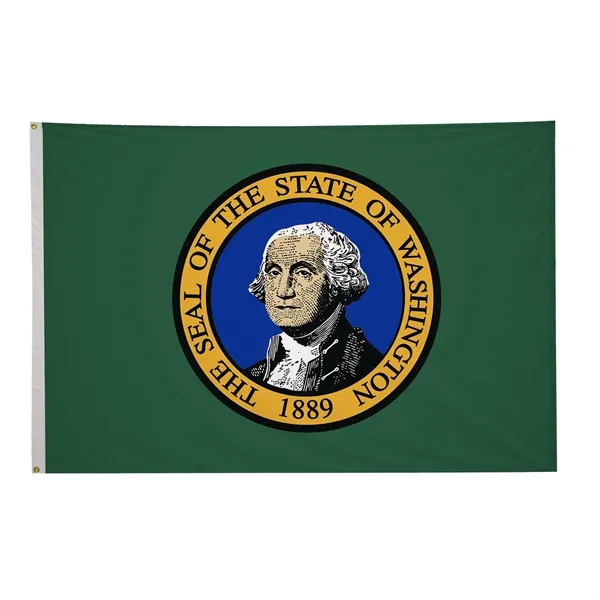 5' x 8' state flag made of nylon with a snow-white... from ASI 87188 Showdown Displays