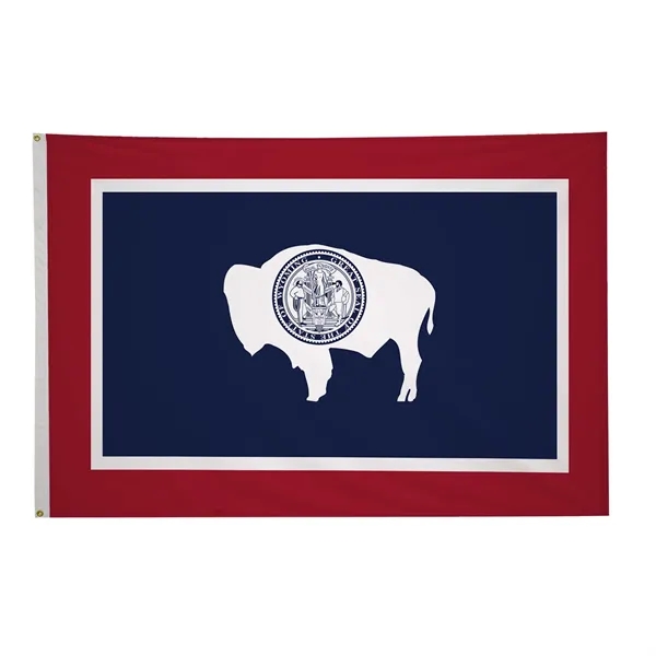 5' x 8' state flag made of nylon with a snow-white... from ASI 87188 Showdown Displays