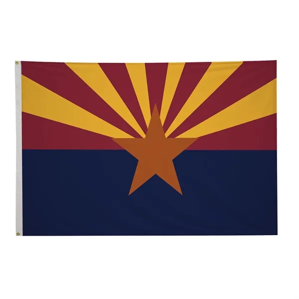 5' x 8' state flag made of nylon with a snow-white... from ASI 87188 Showdown Displays