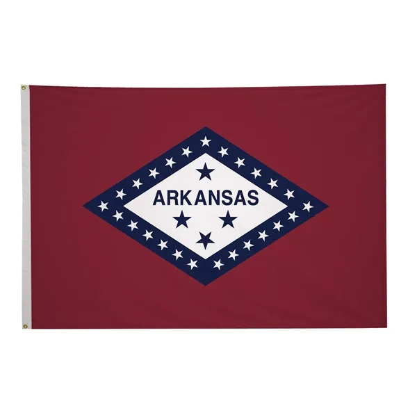 5' x 8' state flag made of nylon with a snow-white... from ASI 87188 Showdown Displays