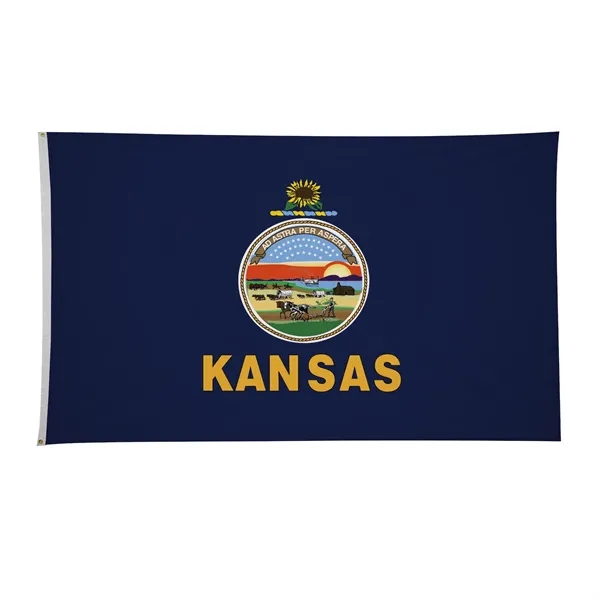 6' x 10' state flag made of nylon with a snow-white... from ASI 87188 Showdown Displays