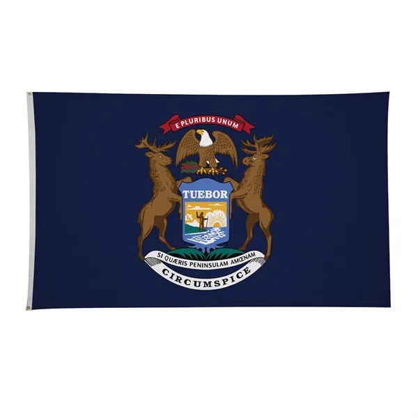 6' x 10' state flag made of nylon with a snow-white... from ASI 87188 Showdown Displays