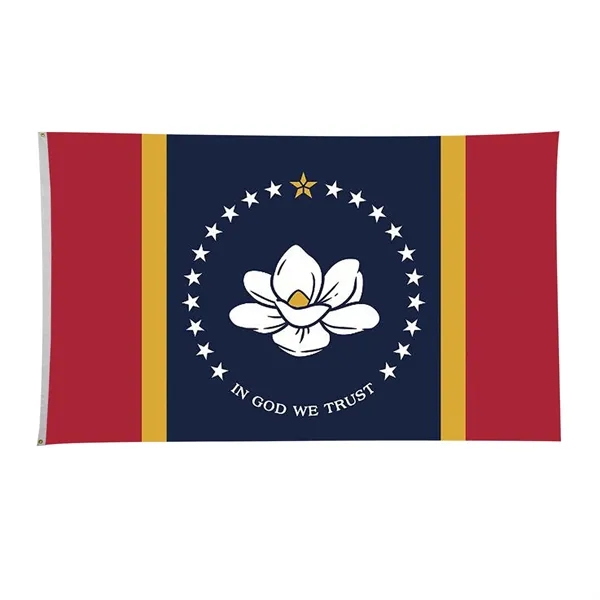 6' x 10' state flag made of nylon with a snow-white... from ASI 87188 Showdown Displays