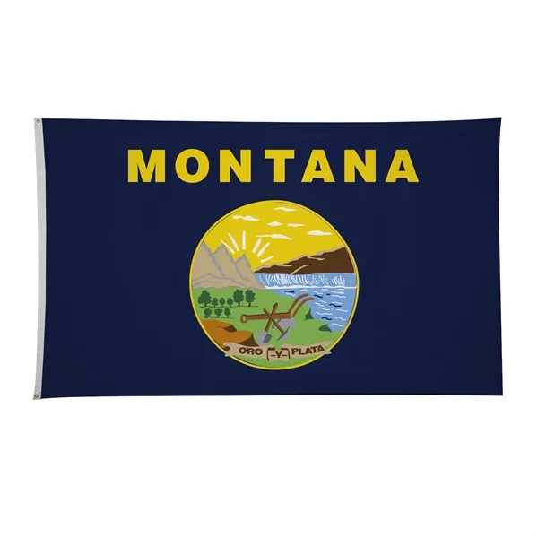 6' x 10' state flag made of nylon with a snow-white... from ASI 87188 Showdown Displays