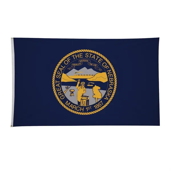 6' x 10' state flag made of nylon with a snow-white... from ASI 87188 Showdown Displays