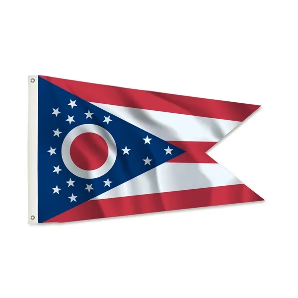 6' x 10' state flag made of nylon with a snow-white... from ASI 87188 Showdown Displays