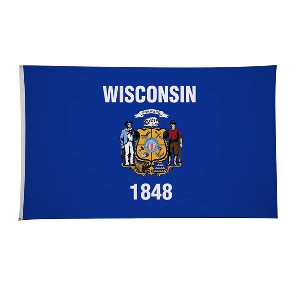 6' x 10' state flag made of nylon with a snow-white... from ASI 87188 Showdown Displays