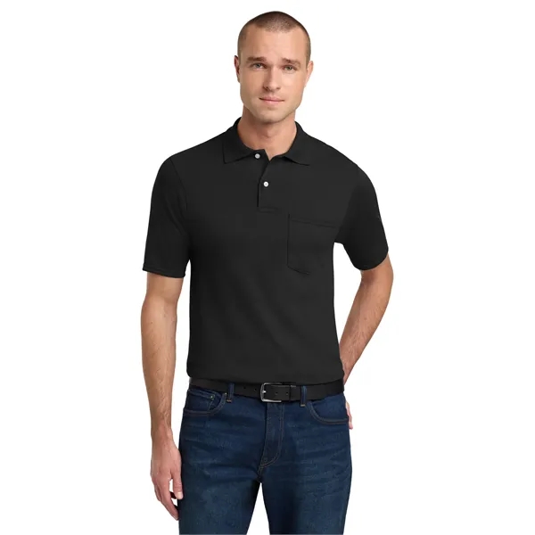 JERZEES -SpotShield 5.6-Ounce Jersey Knit Sport Shirt wit...... from ASI 84863 SanMar