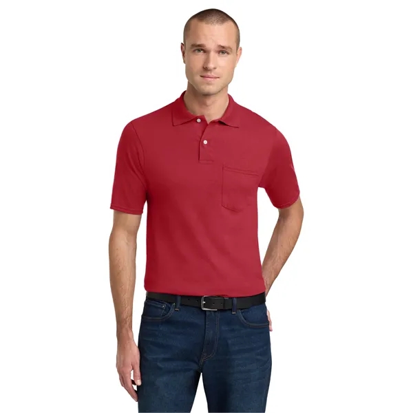 JERZEES -SpotShield 5.6-Ounce Jersey Knit Sport Shirt wit...... from ASI 84863 SanMar