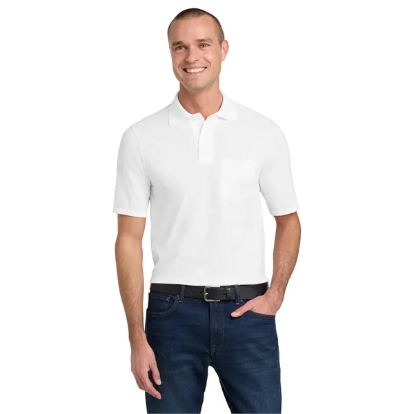 JERZEES -SpotShield 5.6-Ounce Jersey Knit Sport Shirt wit...... from ASI 84863 SanMar