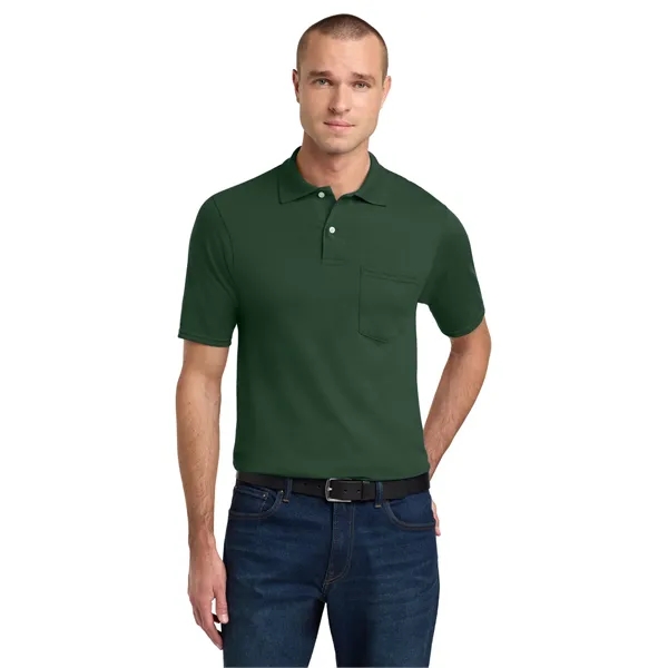 JERZEES -SpotShield 5.6-Ounce Jersey Knit Sport Shirt wit...... from ASI 84863 SanMar