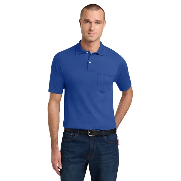 JERZEES -SpotShield 5.6-Ounce Jersey Knit Sport Shirt wit...... from ASI 84863 SanMar