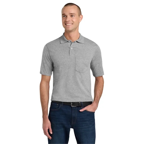 JERZEES -SpotShield 5.6-Ounce Jersey Knit Sport Shirt wit...... from ASI 84863 SanMar