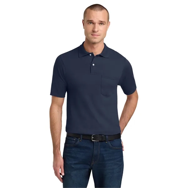 JERZEES -SpotShield 5.6-Ounce Jersey Knit Sport Shirt wit...... from ASI 84863 SanMar