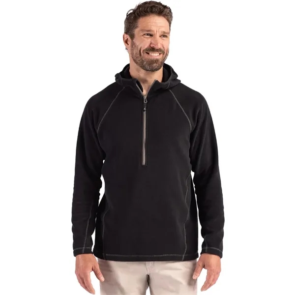 Clique Powder Recycled Fleece Mens Half Zip Hooded Pullover... from ASI 47965 Cutter & Buck