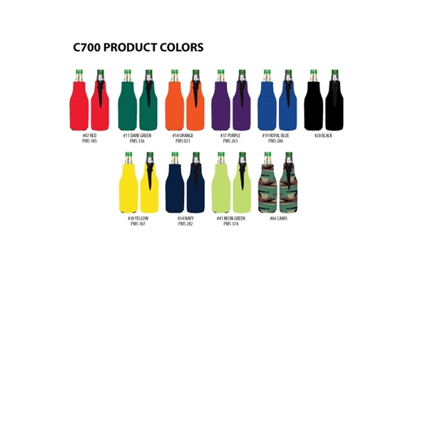 Collapsible long-neck bottle insulator sponge.... from ASI 92868 US Poly Enterprise Inc / The Poly Line