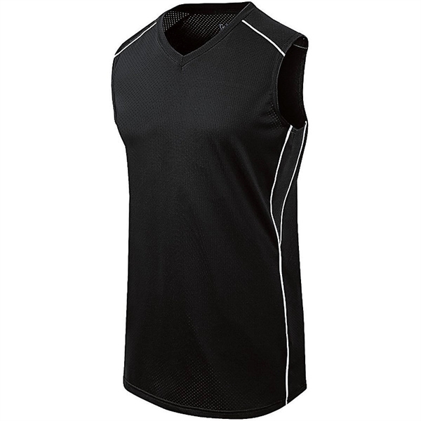 Girls sleeveless softball jersey with v-neck collar, 100% polyester wicking fabric.... from ASI 37461 Augusta Sportswear