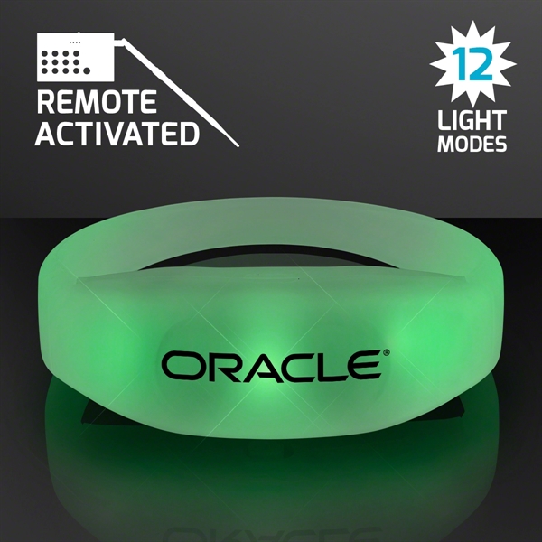 Remote Activated LED Bracelets, 12 Light Modes, 1,000 Feet Range, Rechargeable... from ASI 34194 ALightPromos / Alight Promotional Products