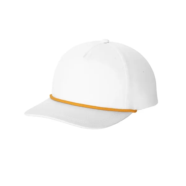 Retro-inspired 5-panel cap with rope detail, breathable mesh, and flip-down front... from ASI 72657 Active Life Promo / Active Life