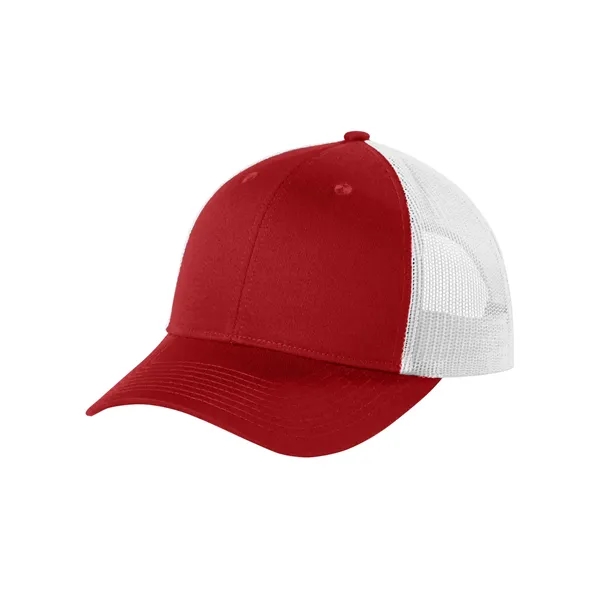 Structured low-profile trucker cap with breathable mesh, snapback fit, and solid... from ASI 72657 Active Life Promo / Active Life
