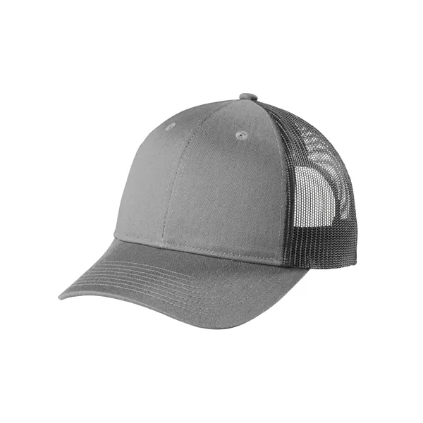 Structured low-profile trucker cap with breathable mesh, snapback fit, and solid... from ASI 72657 Active Life Promo / Active Life