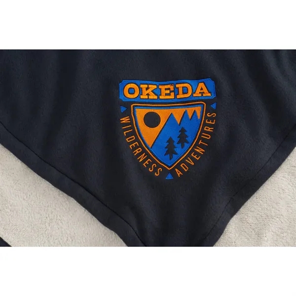 60" x 50" fleece-sherpa blanket.... from ASI 66887 PCNA / Leeds