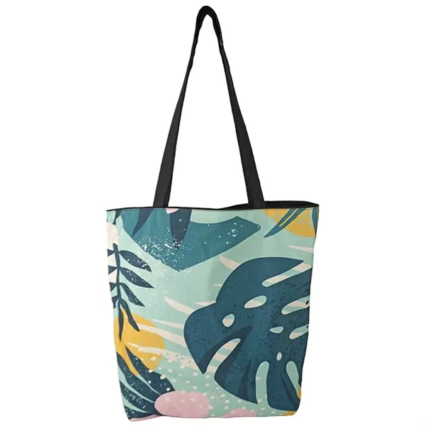 Reversible Black Cotton Tote w/Full Color Sublimated Liner, 15" h x... from ASI 67557 LimeLight Ent / Limelight USA