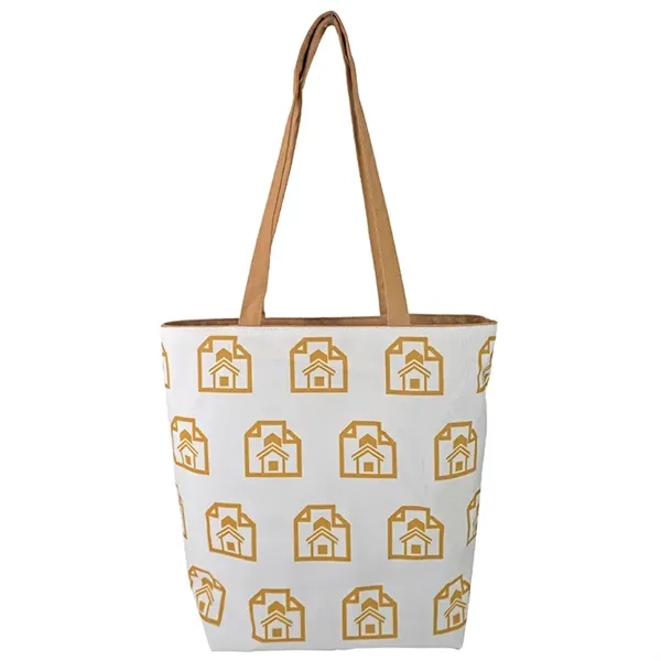 Reversible Black Cotton Tote w/Full Color Sublimated Liner, 15" h x... from ASI 67557 LimeLight Ent / Limelight USA