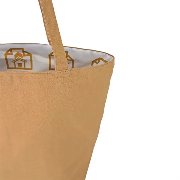 Reversible Black Cotton Tote w/Full Color Sublimated Liner, 15" h x... from ASI 67557 LimeLight Ent / Limelight USA