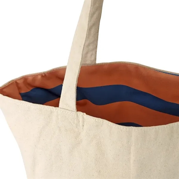 Reversible Black Cotton Tote w/Full Color Sublimated Liner, 15" h x... from ASI 67557 LimeLight Ent / Limelight USA