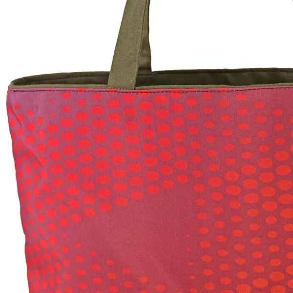 Reversible Black Cotton Tote w/Full Color Sublimated Liner, 15" h x... from ASI 67557 LimeLight Ent / Limelight USA