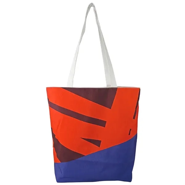 Reversible Black Cotton Tote w/Full Color Sublimated Liner, 15" h x... from ASI 67557 LimeLight Ent / Limelight USA