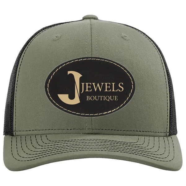 Richardson 112+ R-FLEX snapback six-panel cotton and polyester trucker cap with... from ASI 74601 Calico