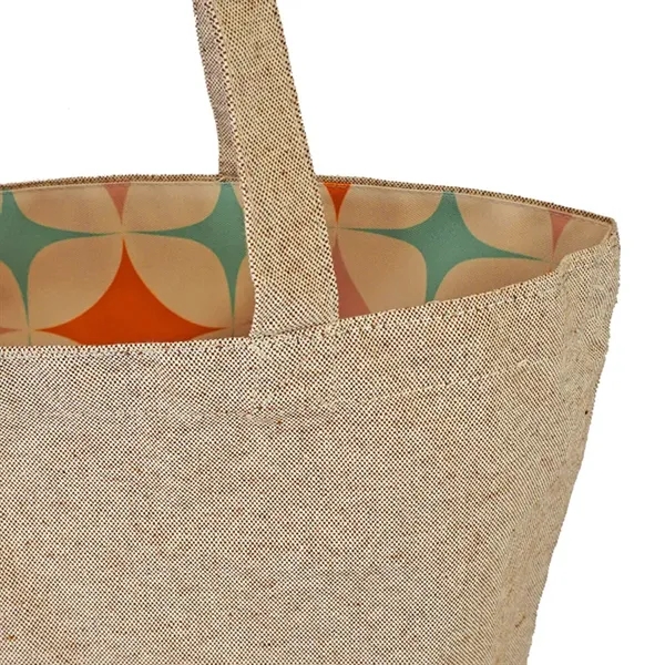 Reversible Colored Tweed Cotton Tote... from ASI 67557 LimeLight Ent / Limelight USA