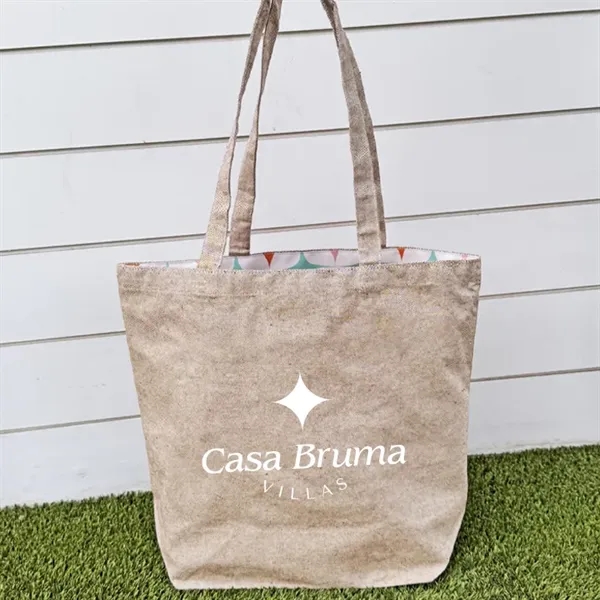 Reversible Colored Tweed Cotton Tote... from ASI 67557 LimeLight Ent / Limelight USA