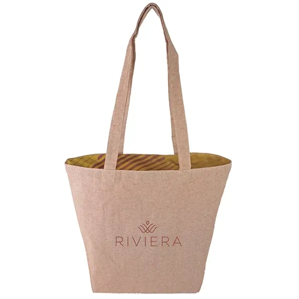 Reversible Colored Tweed Cotton Tote... from ASI 67557 LimeLight Ent / Limelight USA