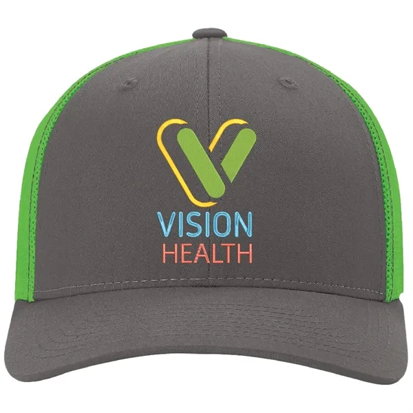 Richardson 110 R-Flex six panel cotton, polyester and spandex trucker hat... from ASI 74601 Calico