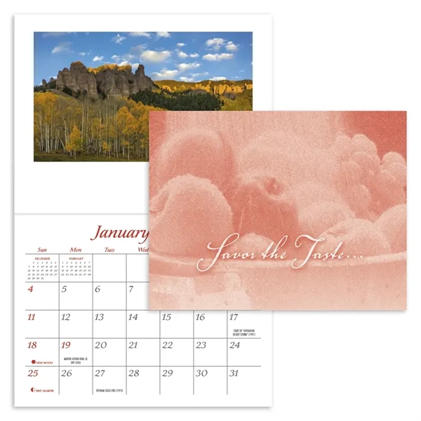 8 x 13 2024 recipe calendar on #50 paper.... from ASI 40480 Koozie Group / Norwood Triumph Calendar