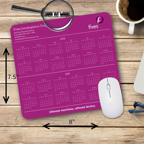 7.5" x 8" x 1/4" mouse pad with cloth surface, round... from ASI 59080 Halls & Company / ActNow Media, Inc.