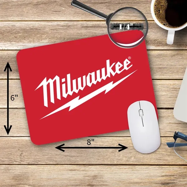 6" x 8" x 1/4" mouse pad with cloth surface, rounded... from ASI 59080 Halls & Company / ActNow Media, Inc.