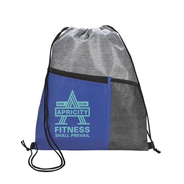 Heathered RPET Non-Woven Drawstring Backpack... from ASI 40480 Koozie Group