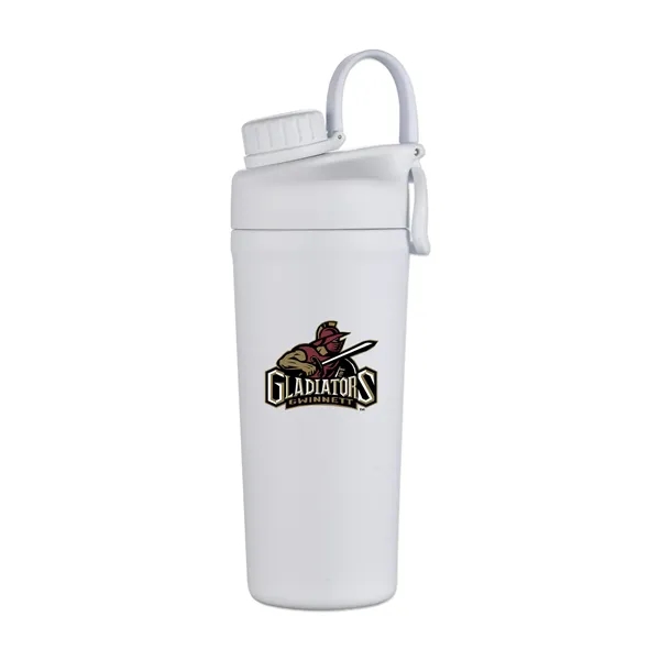 26-ounce stainless steel protein shaker bottle with double-wall insulation.... from ASI 98360 WOWLine