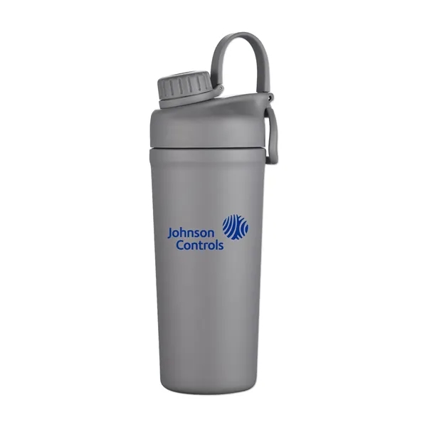 26-ounce stainless steel protein shaker bottle with double-wall insulation.... from ASI 98360 WOWLine