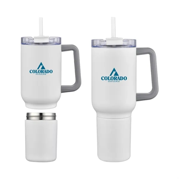 22-ounce stainless steel travel mug with double-wall insulation and gift box.... from ASI 98360 WOWLine