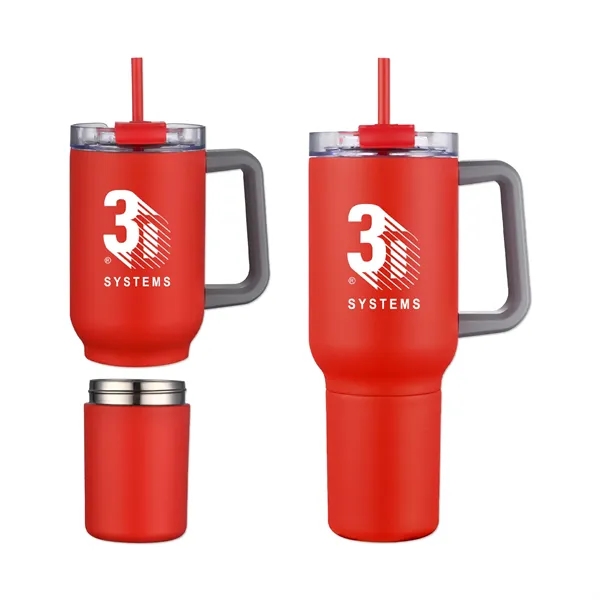 22-ounce stainless steel travel mug with double-wall insulation and gift box.... from ASI 98360 WOWLine