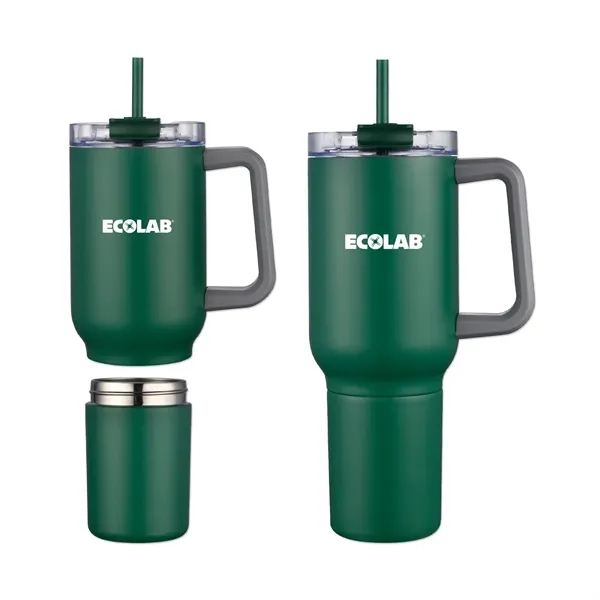 22-ounce stainless steel travel mug with double-wall insulation and gift box.... from ASI 98360 WOWLine