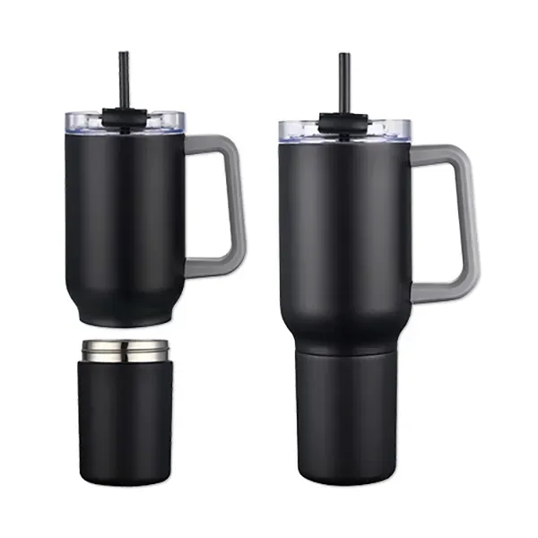 22-ounce stainless steel travel mug with double-wall insulation and gift box.... from ASI 98360 WOWLine